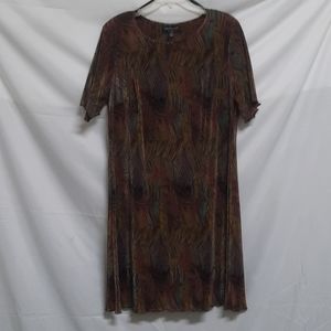 Connected Woman abstract pattern modest maxi dress